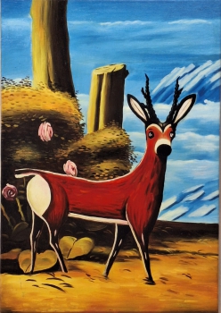 Based on a motif by Pirosmani. Deer